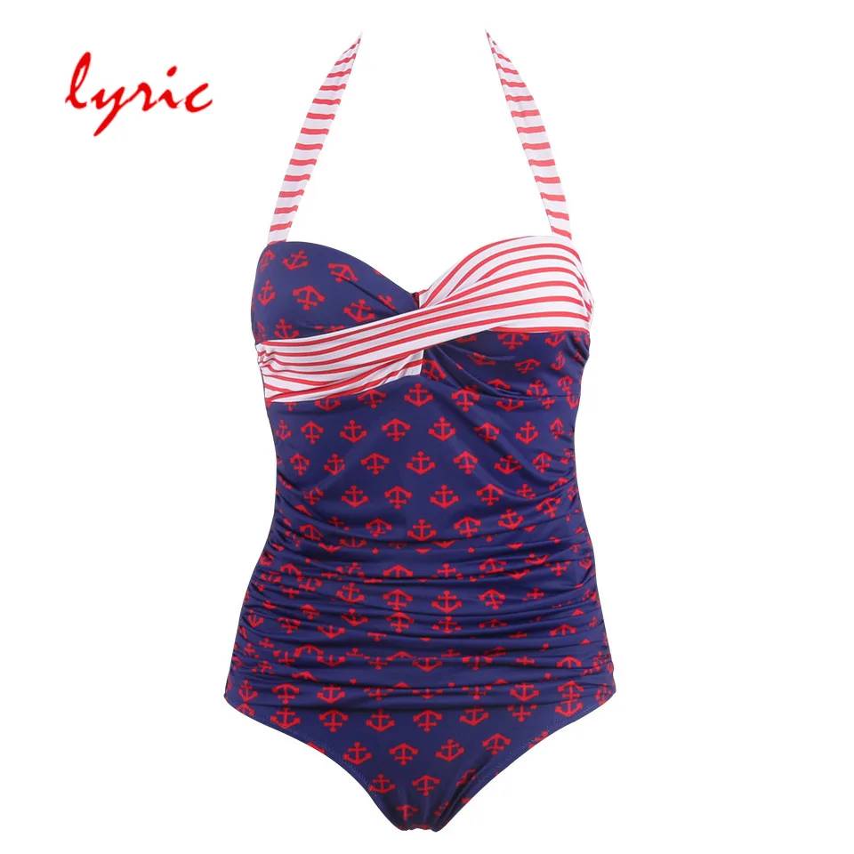 Lyric New Arrival Plus Size Swimwear Women One Piece Swimsuit Retro Print Patchwork Push Up Summer Beach Bathing Suit Swim
Lyric New Arrival Plus Size Swimwear Women One Piece Swimsuit Retro Print Patchwork Push Up Summer Beach Bathing Suit Swim