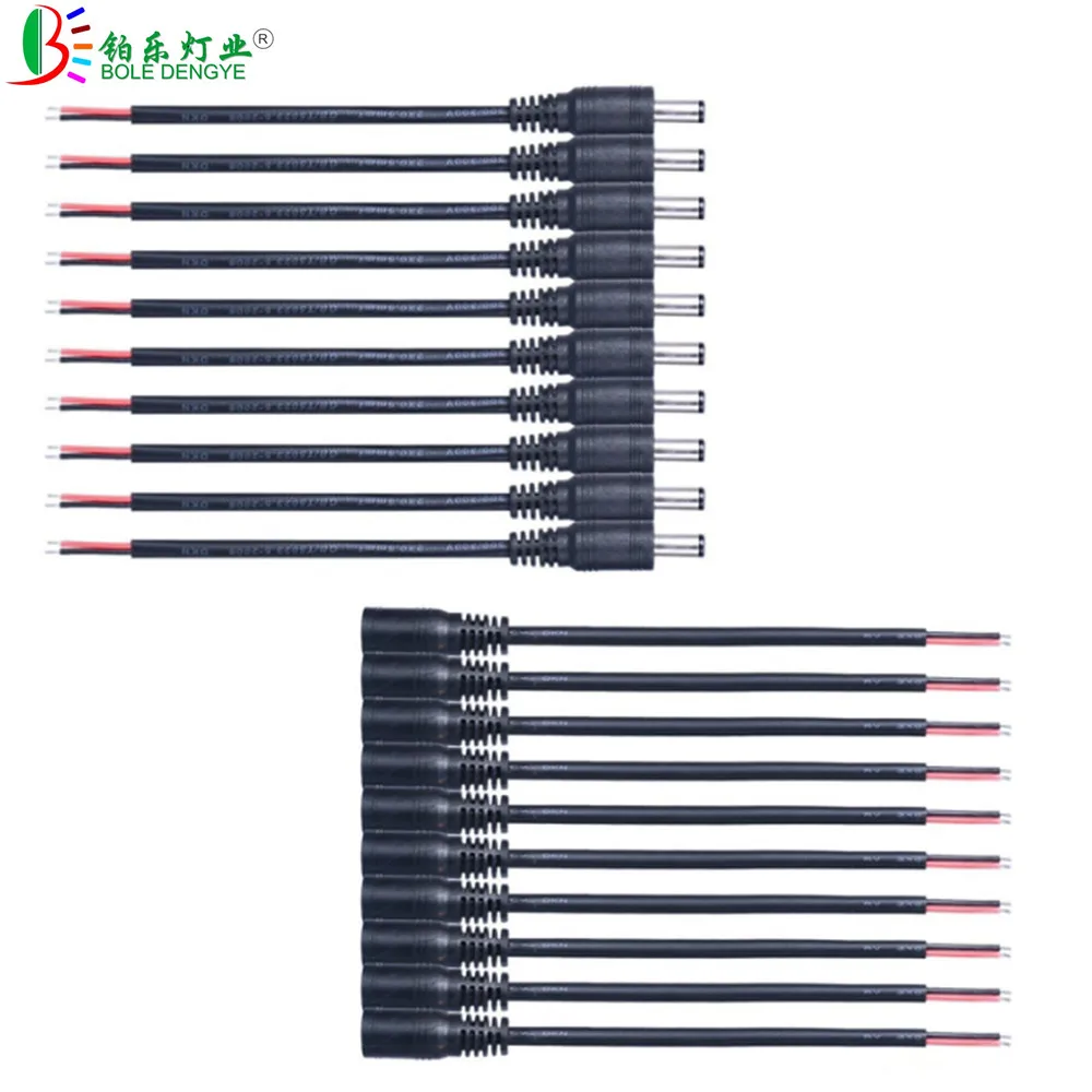 5pcs 10pcs 100pcs 15cm DC Female Male Connect Cable 2.1*5.5mm Wire Connector For LED Strip CCTV Camera Power Adapter
5pcs 10pcs 100pcs 15cm DC Female Male Connect Cable 2.1*5.5mm Wire Connector For LED Strip CCTV Camera Power Adapter