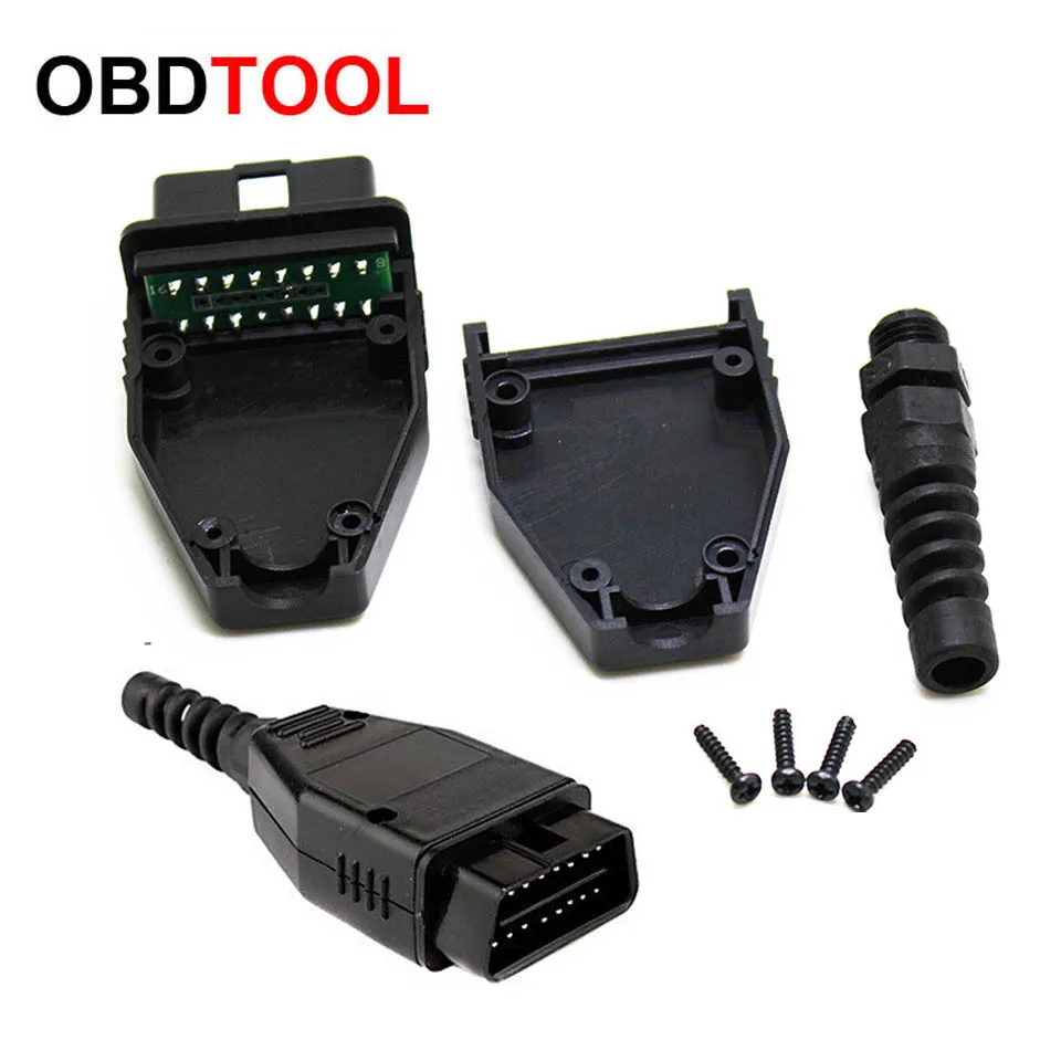 5pcs OBD2 16-pin Connector Male Head OBD2 16pin Plug + Shell + SR + Screw EOBD2 OBDII OBD 2 J1962 Connector Male Socket Adapter
5pcs OBD2 16-pin Connector Male Head OBD2 16pin Plug + Shell + SR + Screw EOBD2 OBDII OBD 2 J1962 Connector Male Socket Adapter