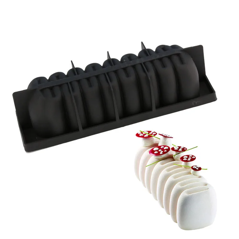 Silicone 3D Rectangle Shaped Black Chocolate Mousse Dessert Cake Molds Mousse Pan For Baking Decorating Tools
Silicone 3D Rectangle Shaped Black Chocolate Mousse Dessert Cake Molds Mousse Pan For Baking Decorating Tools