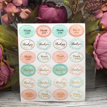120Pcs/Lot New Spring Flower Round Golden Thank you Handmade Cake Packaging Sealing Label Sticker Baking DIY Gift Stickers
120Pcs/Lot New Spring Flower Round Golden Thank you Handmade Cake Packaging Sealing Label Sticker Baking DIY Gift Stickers