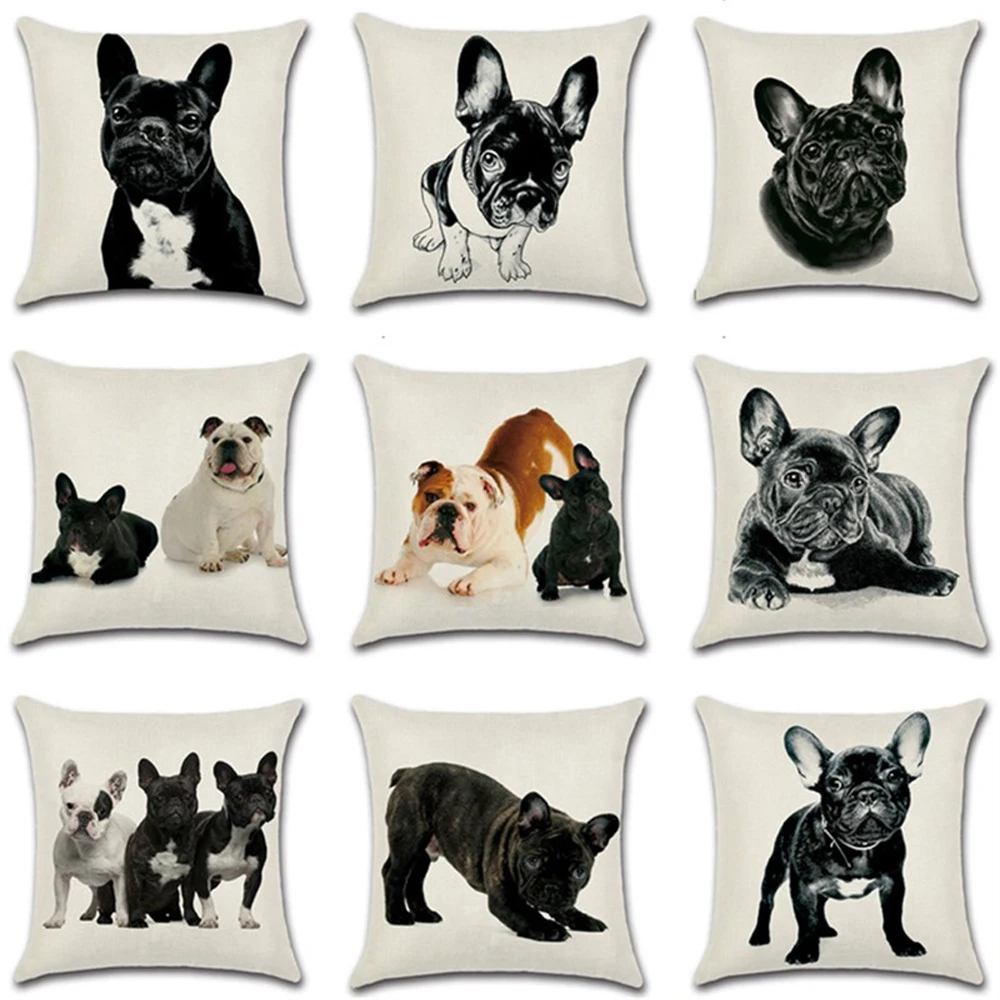 YWZN Cartoon Dog Printed Throw Pillow Case Cotton Linen Franch Bulldog Pillowcase Decorative Pillowcases Cover funda de almohada
YWZN Cartoon Dog Printed Throw Pillow Case Cotton Linen Franch Bulldog Pillowcase Decorative Pillowcases Cover funda de almohada