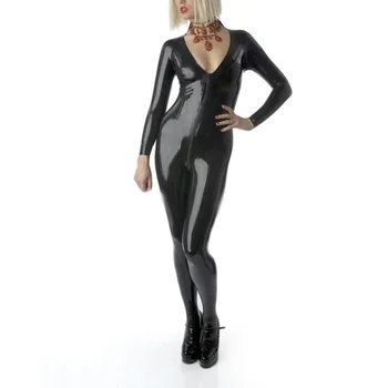 Black Latex Catsuit Made to Measure Rubber Latex Bodysuit V-Neck Style Tight Suit
Black Latex Catsuit Made to Measure Rubber Latex Bodysuit V-Neck Style Tight Suit