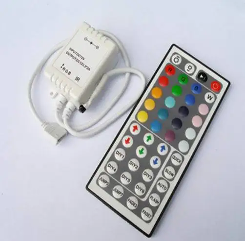 Led Controller 44 Keys LED IR RGB Controler LED Lights Controller IR Remote Dimmer DC12V 6A For RGB SMD 3528 5050 LED Strip
Led Controller 44 Keys LED IR RGB Controler LED Lights Controller IR Remote Dimmer DC12V 6A For RGB SMD 3528 5050 LED Strip