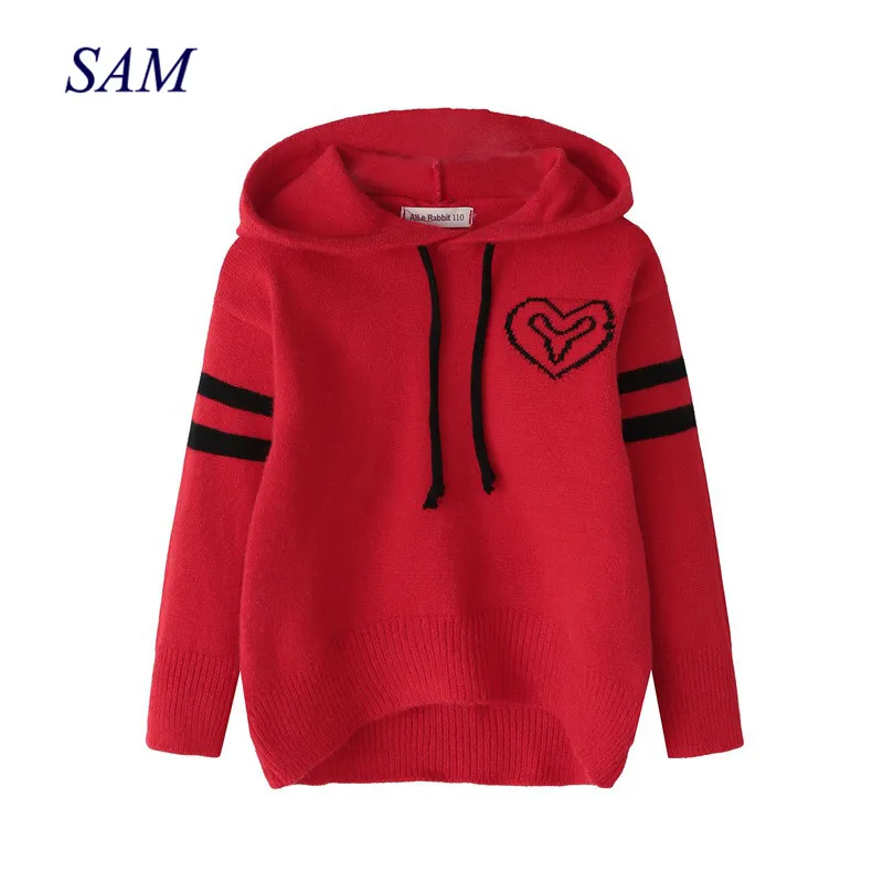 2018 autumn new girls long-sleeved sweater children's fashion love sweaters hooded warm clothes for kids outerwear
2018 autumn new girls long-sleeved sweater children's fashion love sweaters hooded warm clothes for kids outerwear