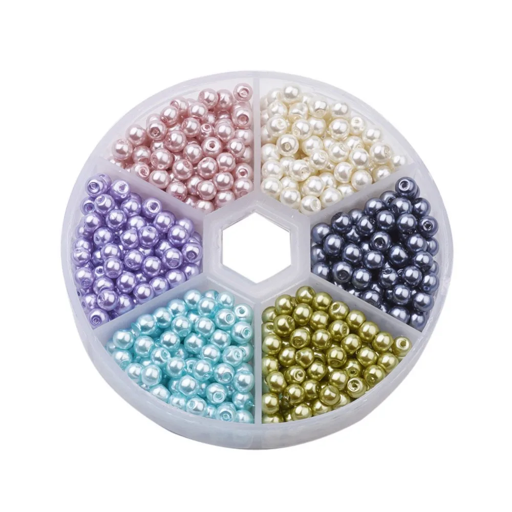 pandahall 1 Box 4mm Pearlized Glass Pearl Round Bead Sets for Jewelry Making DIY Necklace Bracelet 5 Colors Hole: 1mm
pandahall 1 Box 4mm Pearlized Glass Pearl Round Bead Sets for Jewelry Making DIY Necklace Bracelet 5 Colors Hole: 1mm
