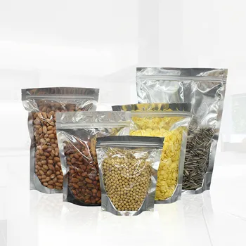 100pcsTranslucent SIlver Aluminum Foil Dried Fruit Herbal Tea Food Packaging Bags Self supporting Ziplock Bag Plastic Bone Pouch
100pcsTranslucent SIlver Aluminum Foil Dried Fruit Herbal Tea Food Packaging Bags Self supporting Ziplock Bag Plastic Bone Pouch