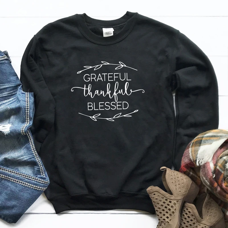 Women Grateful Thankful Blessed Christian Sweatshirt Vintage Long Sleeve Graphic Pullover Outfit Autumn Religious Jumper Hoodies
Women Grateful Thankful Blessed Christian Sweatshirt Vintage Long Sleeve Graphic Pullover Outfit Autumn Religious Jumper Hoodies