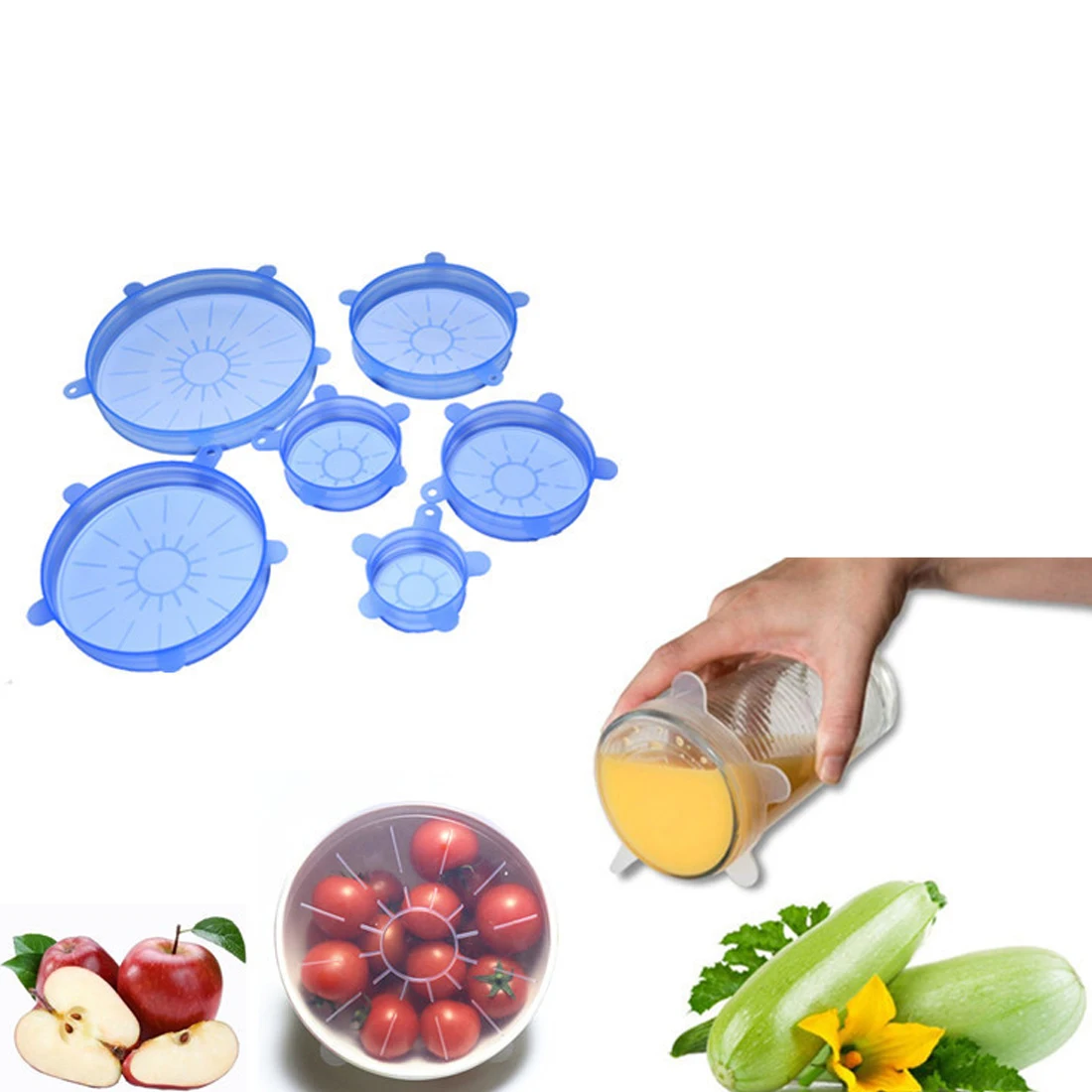 6pcs Universal Silicone Stretch Suction Pot Lids Kitchen Silicone Cover Cooking Pan Spill Lids Home Bowl Stopper Cover
6pcs Universal Silicone Stretch Suction Pot Lids Kitchen Silicone Cover Cooking Pan Spill Lids Home Bowl Stopper Cover