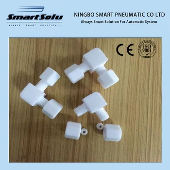 Free shipping 5pcs/lot PTFE elbow fittings O.D. 8mm-8mm tube elbow plastic fittings