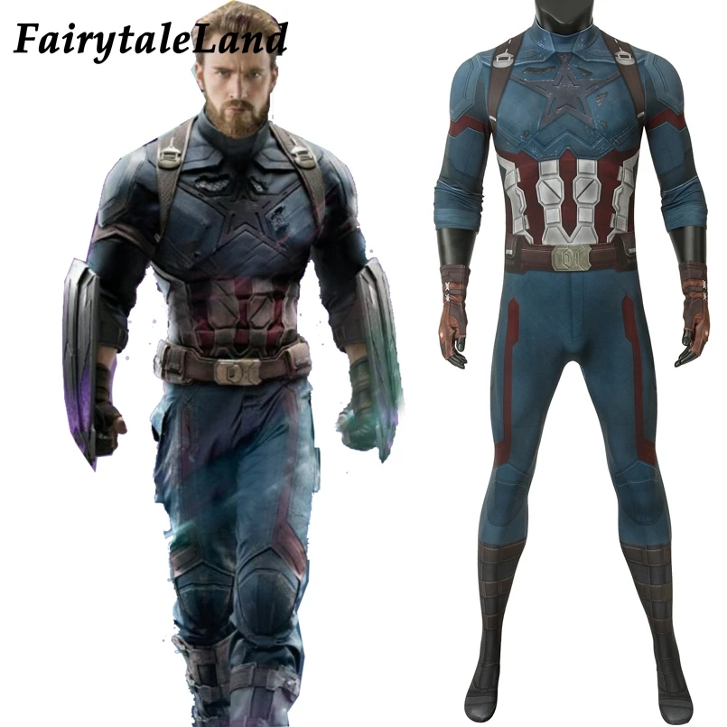 Avengers 3 Infinity War Captain America Cosplay costume Bodysuit Outfit Captain America Gloves Steve Rogers 3D printed Jumpsuit
Avengers 3 Infinity War Captain America Cosplay costume Bodysuit Outfit Captain America Gloves Steve Rogers 3D printed Jumpsuit