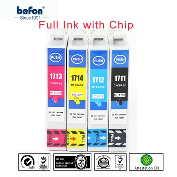 befon Compatible 17XL Cartridge Replacement for Epson T1711 T 1711 T1712 T1713 T1714 1711 1712 1713 Ink Cartridge for XP-103 203
befon Compatible 17XL Cartridge Replacement for Epson T1711 T 1711 T1712 T1713 T1714 1711 1712 1713 Ink Cartridge for XP-103 203
