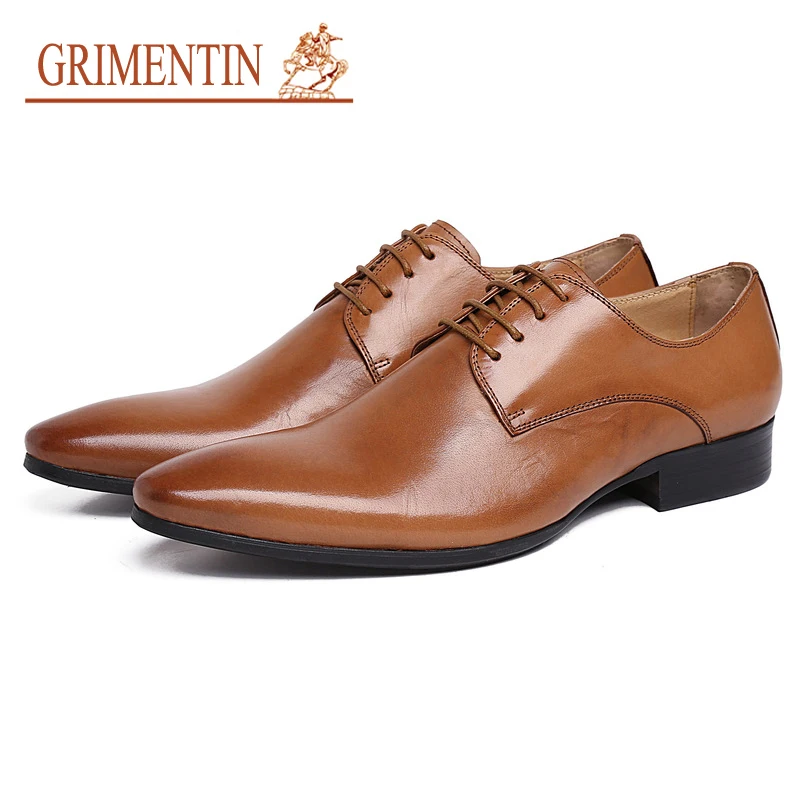 GRIMENTIN mens wedding shoes 2019 new genuine leather brand men formal shoes high quality black brown orange Italian shoes male
GRIMENTIN mens wedding shoes 2019 new genuine leather brand men formal shoes high quality black brown orange Italian shoes male