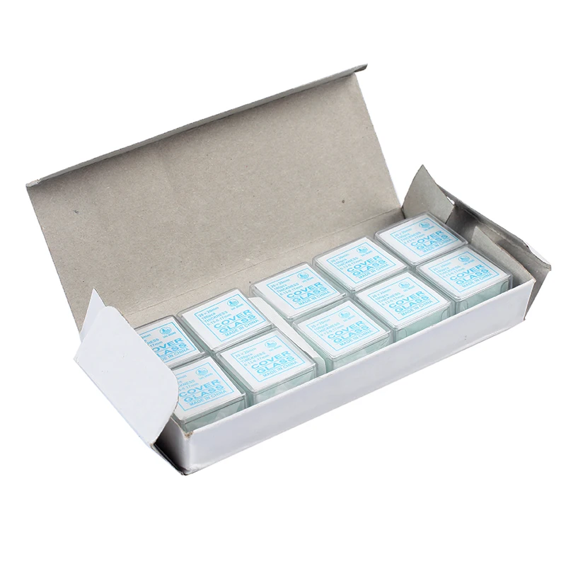 

1000pcs Optical 20x20mm Length Biomicroscope Microscope Glass Slide Cover Slips Blank Slides for Lab Middle School Students