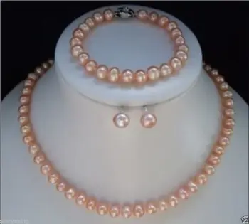 shipping New style Natural noble jewelry7-8mm Pink Akoya Pearl Necklace Bracelet Earring Sets (C0322)
shipping New style Natural noble jewelry7-8mm Pink Akoya Pearl Necklace Bracelet Earring Sets (C0322)