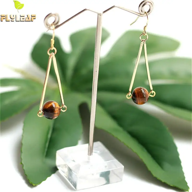 Flyleaf 925 Sterling Silver Natural Stone Drop Earrings For Women Geometric Simple Dangle Long Earings Fashion Jewelry Gold
Flyleaf 925 Sterling Silver Natural Stone Drop Earrings For Women Geometric Simple Dangle Long Earings Fashion Jewelry Gold
