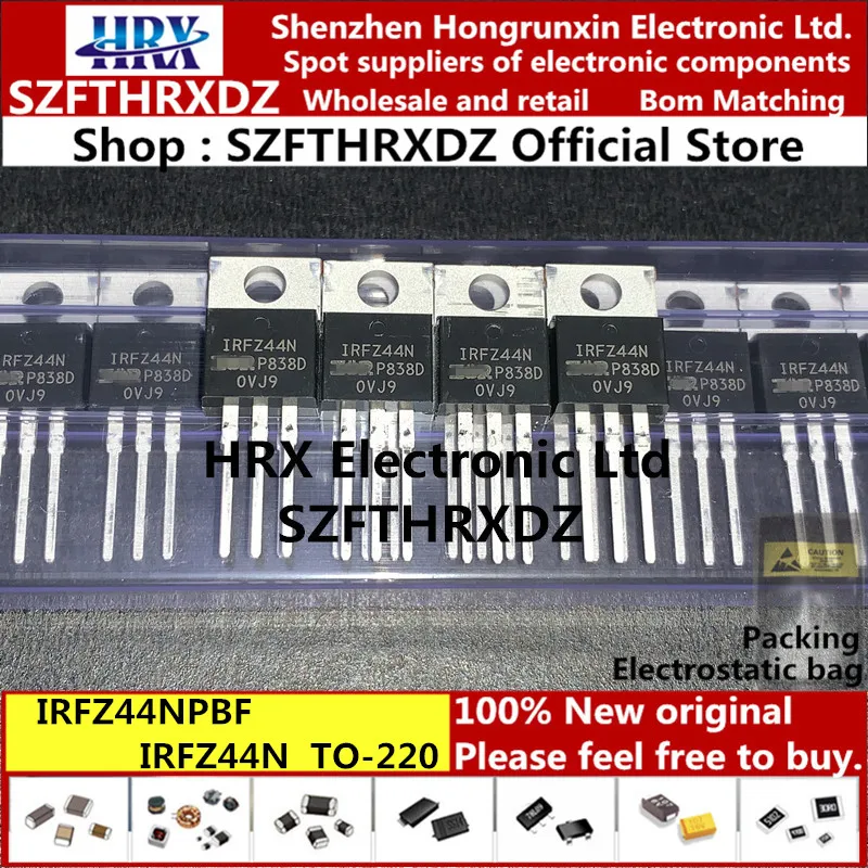 100% new original IRFZ44NPBF TO-220 IRFZ44N TO220 55V 49A 50PCS/Tube (10PCS-20PCS-50PCS)
100% new original IRFZ44NPBF TO-220 IRFZ44N TO220 55V 49A 50PCS/Tube (10PCS-20PCS-50PCS)