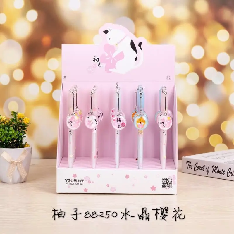 20pcs /lot Gel Pens Crystal Cherry Blossom Black Gel-ink Student Pen Pen for Writing Cute Stationery Office School Supplies
20pcs /lot Gel Pens Crystal Cherry Blossom Black Gel-ink Student Pen Pen for Writing Cute Stationery Office School Supplies