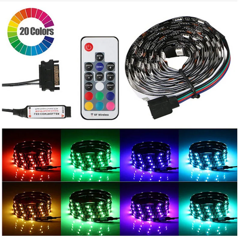 Computer Magnetic RGB LED Strip Light kit LED Computer Lights RF Remote PC Case for PC ASUS Aura SYNC/MSI Mystic Light Sync
Computer Magnetic RGB LED Strip Light kit LED Computer Lights RF Remote PC Case for PC ASUS Aura SYNC/MSI Mystic Light Sync
