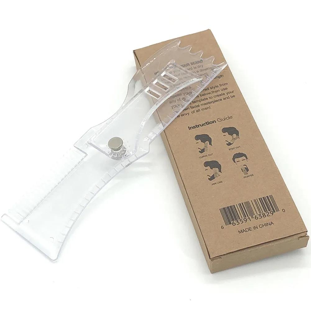 Men's Beards Shaping Tool Trimming Shaper Template Comb Transparent Combs Beauty Tool For Hair Beard Trim Templates
Men's Beards Shaping Tool Trimming Shaper Template Comb Transparent Combs Beauty Tool For Hair Beard Trim Templates