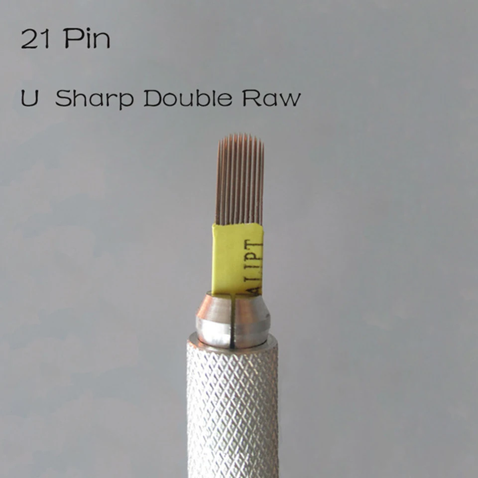 DOUBLE ROW Shading Microblading Needles 21 Pin U Sharp Blades SPMU Permanent Makeup Manual Eyebrow Blade
DOUBLE ROW Shading Microblading Needles 21 Pin U Sharp Blades SPMU Permanent Makeup Manual Eyebrow Blade