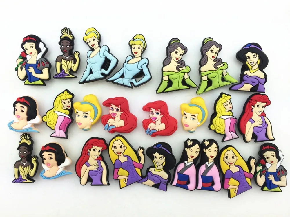 24 Pcs/lot Princess Shoe accessories Shoe Charms Shoe Decorations for Croc Bracelet Wristband Kid Gifts
24 Pcs/lot Princess Shoe accessories Shoe Charms Shoe Decorations for Croc Bracelet Wristband Kid Gifts