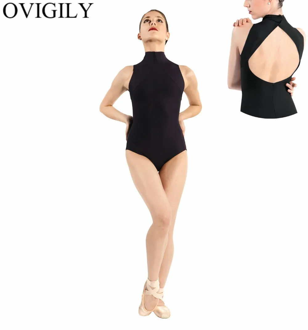 OVIGILY Child Sleeveless Ballet Dance Leotard Kids Open Back Mock Neck Black Leotards Dancewear For Girls Performance Show Tops
OVIGILY Child Sleeveless Ballet Dance Leotard Kids Open Back Mock Neck Black Leotards Dancewear For Girls Performance Show Tops