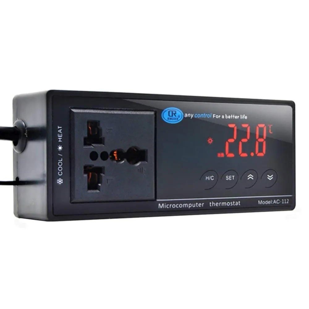 Aquarium Temperature Controller Digital thermometer with Plug and Universal Socket Used for reptile craw lizard snake tortoise
Aquarium Temperature Controller Digital thermometer with Plug and Universal Socket Used for reptile craw lizard snake tortoise