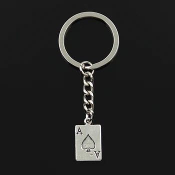 Fashion 3cm Key Ring Metal Key Chain Keychain Jewelry Antique Bronze Silver Color Plated Poker Spades A 20x12mm Pendant
Fashion 3cm Key Ring Metal Key Chain Keychain Jewelry Antique Bronze Silver Color Plated Poker Spades A 20x12mm Pendant