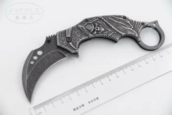 JUFULE 2018 New Deadpool Karambit folding pocket Survival EDC tool Tactical outdoor camping hunting flipper kitchen knife
JUFULE 2018 New Deadpool Karambit folding pocket Survival EDC tool Tactical outdoor camping hunting flipper kitchen knife