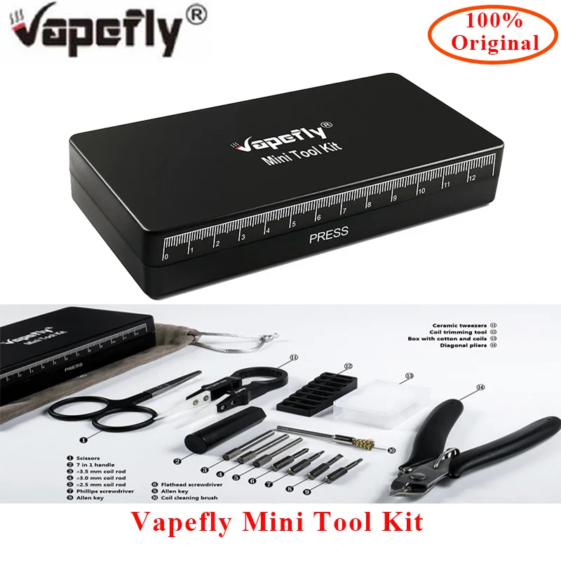 100% Original Vapefly Mini Tool Kit Coil Trimming Easy carry E Cigarette Tools for Vape tank RDA RTA Atomzier accessory
100% Original Vapefly Mini Tool Kit Coil Trimming Easy carry E Cigarette Tools for Vape tank RDA RTA Atomzier accessory