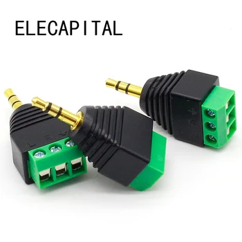 3pcs 3.5mm 3ploe 1/8 Inch Stereo Male Plug to AV Screw Video Balun Terminal Jack 3.5 mm Male 3 pin Terminal Block Plug Connector
3pcs 3.5mm 3ploe 1/8 Inch Stereo Male Plug to AV Screw Video Balun Terminal Jack 3.5 mm Male 3 pin Terminal Block Plug Connector