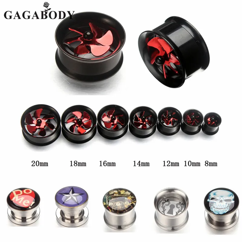 2016 Whoesale Punk Ear Plugs Stainless Steel Ear Piercing Tunnels Screw Expander Stretcher Gauge Piercing Body Jewelry 3mm-24mm
2016 Whoesale Punk Ear Plugs Stainless Steel Ear Piercing Tunnels Screw Expander Stretcher Gauge Piercing Body Jewelry 3mm-24mm