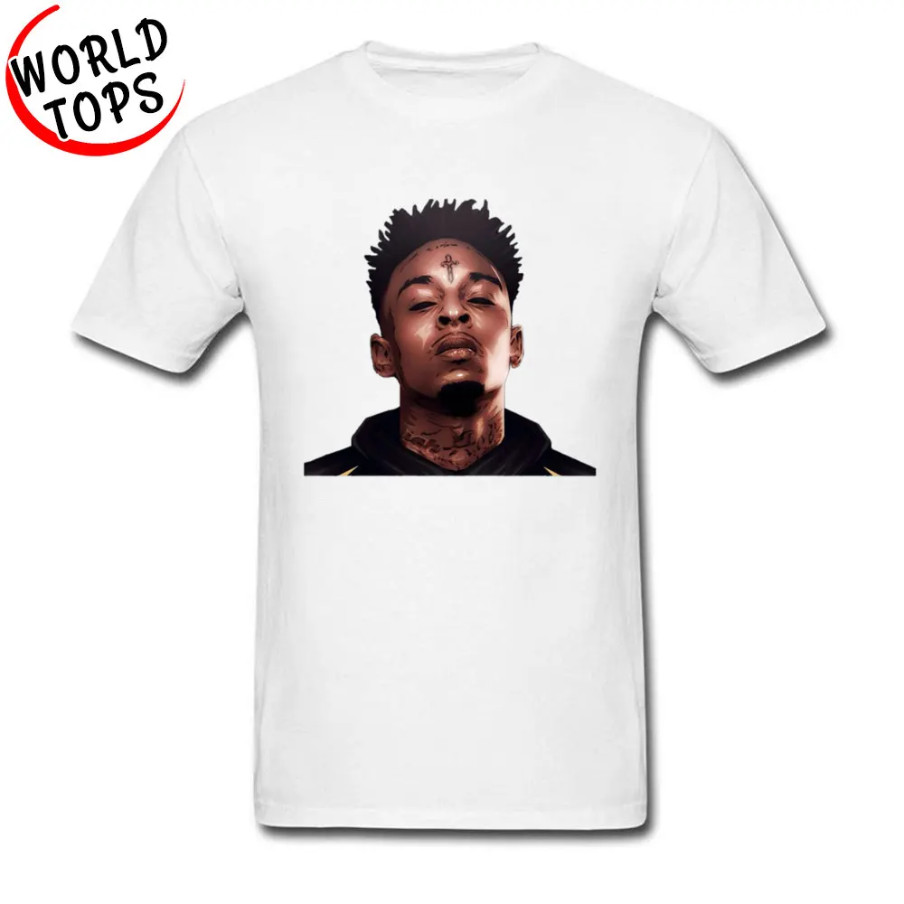 21SAVAGE Group Mother Day Cotton Fabric Crew Neck Mens Tops T Shirt Simple Style Clothing Shirt Family Short Sleeve Tshirts 21SAVAGE white