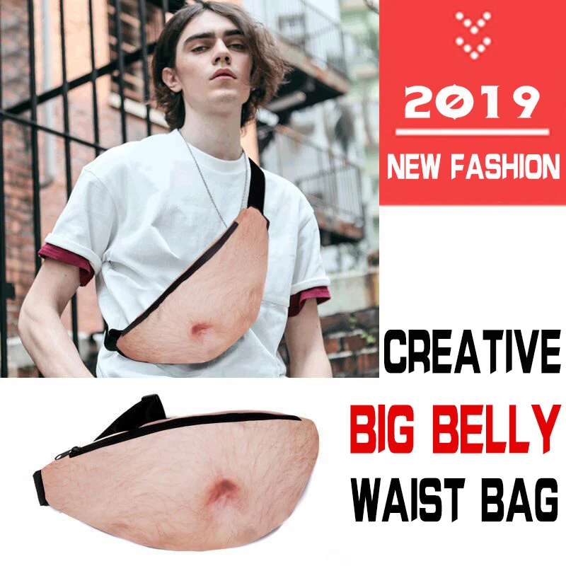 New Design Funny Belly Fanny Pack Fashion Dad Money Belt Bag Large Capacity Travel Crossbody Bag Simulation Beer Belly Waist Bag
New Design Funny Belly Fanny Pack Fashion Dad Money Belt Bag Large Capacity Travel Crossbody Bag Simulation Beer Belly Waist Bag