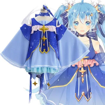 Takerlama Vocaloid Snow Hatsune Miku Dress Fancy Dress Outfit Star Princess Dress Lolita Cosplay Costumes Women Dresses Full Set
Takerlama Vocaloid Snow Hatsune Miku Dress Fancy Dress Outfit Star Princess Dress Lolita Cosplay Costumes Women Dresses Full Set