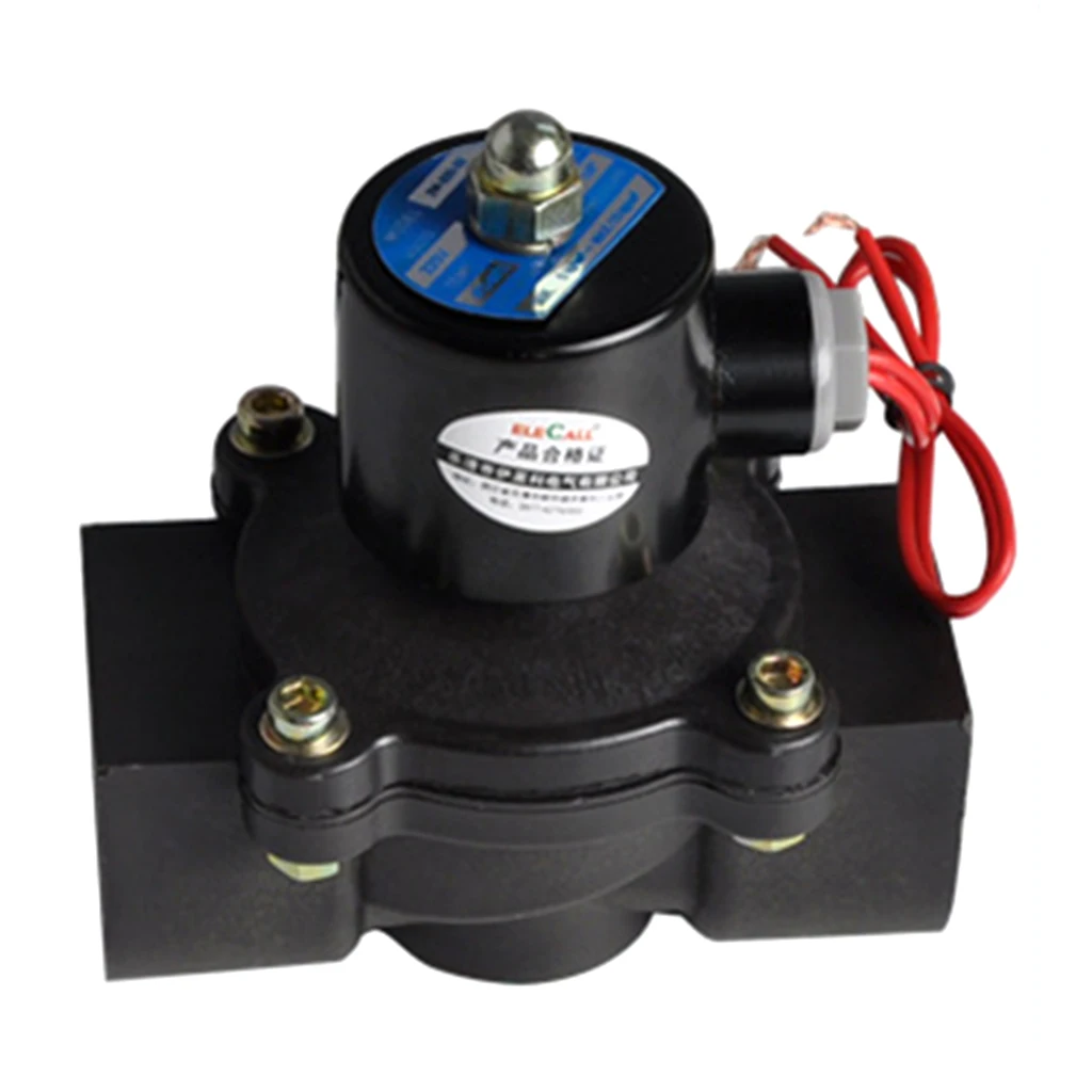 Electric Solenoid Valve For Water Air Oil Fuels Normally Closed 1-1/4'' 220V