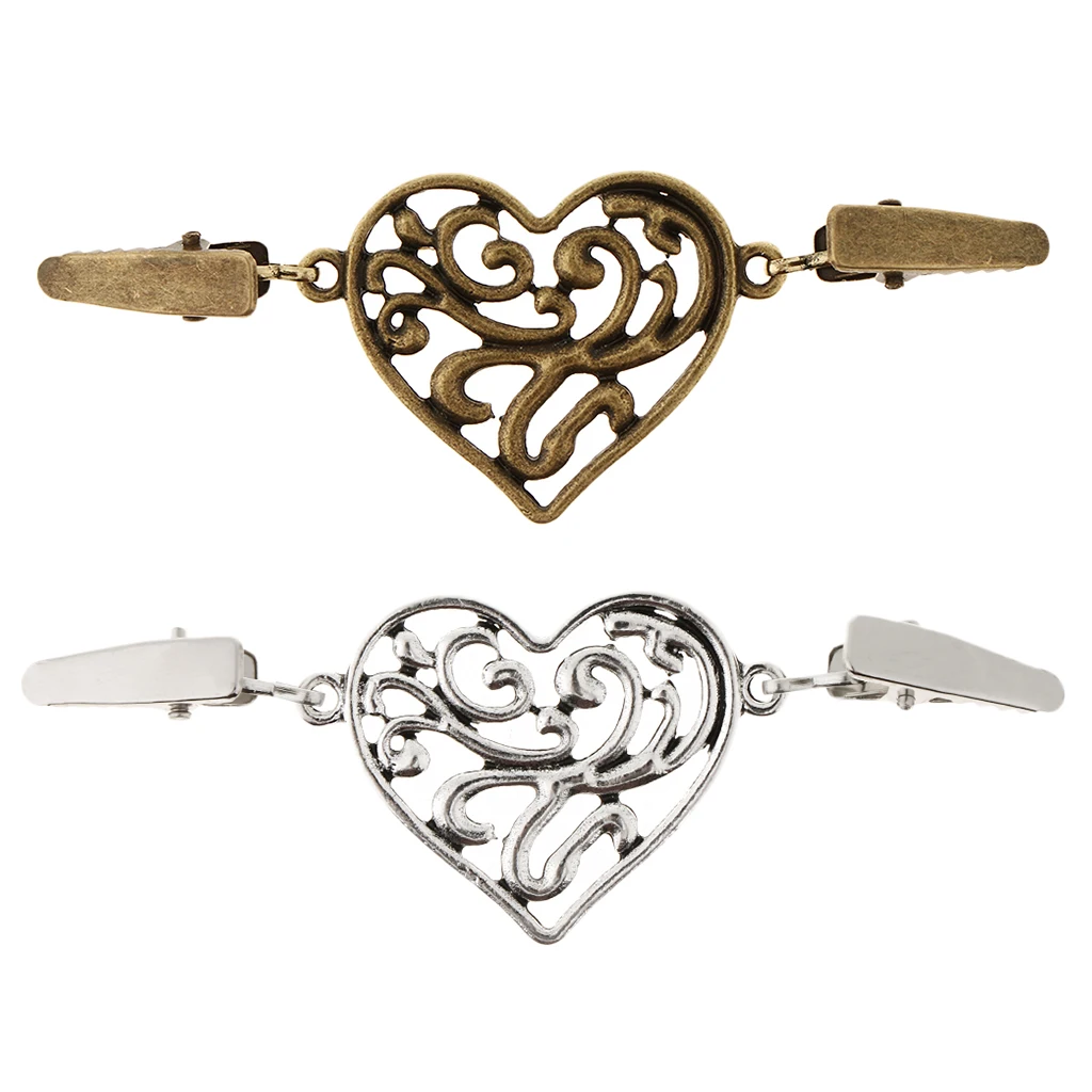 Vintage Heart Shape Cardigan Sweater Clip Cloak Blouse Shirts Collar Clasp Fastener Brooch Pin Button
Vintage Heart Shape Cardigan Sweater Clip Cloak Blouse Shirts Collar Clasp Fastener Brooch Pin Button