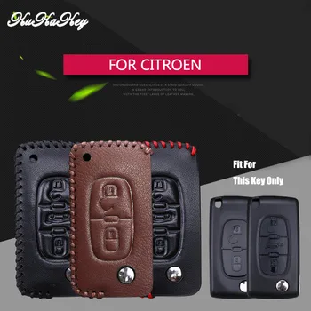 KUKAKEY Genuine Leather Car Key Fob Bag Case Shell Skin Protected Cover For Citroen C1 C2 C3 C4 C5 C6 C-quatre Car Accessories
KUKAKEY Genuine Leather Car Key Fob Bag Case Shell Skin Protected Cover For Citroen C1 C2 C3 C4 C5 C6 C-quatre Car Accessories