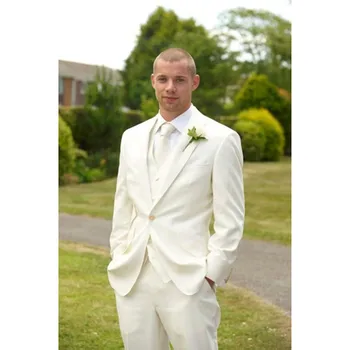 2018 Ivory One button man Peaked lapel mens suit Custom made 3 pieces classic groom wedding suits for men (jacket+Pants+vest)
2018 Ivory One button man Peaked lapel mens suit Custom made 3 pieces classic groom wedding suits for men (jacket+Pants+vest)