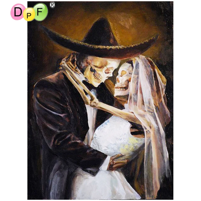 DPF DIY Gift 5D full Round Diamond Painting Magic Cube Cross Stitch Skull skeleton Couple Diamond Embroidery crafts Mosaic Decor
DPF DIY Gift 5D full Round Diamond Painting Magic Cube Cross Stitch Skull skeleton Couple Diamond Embroidery crafts Mosaic Decor