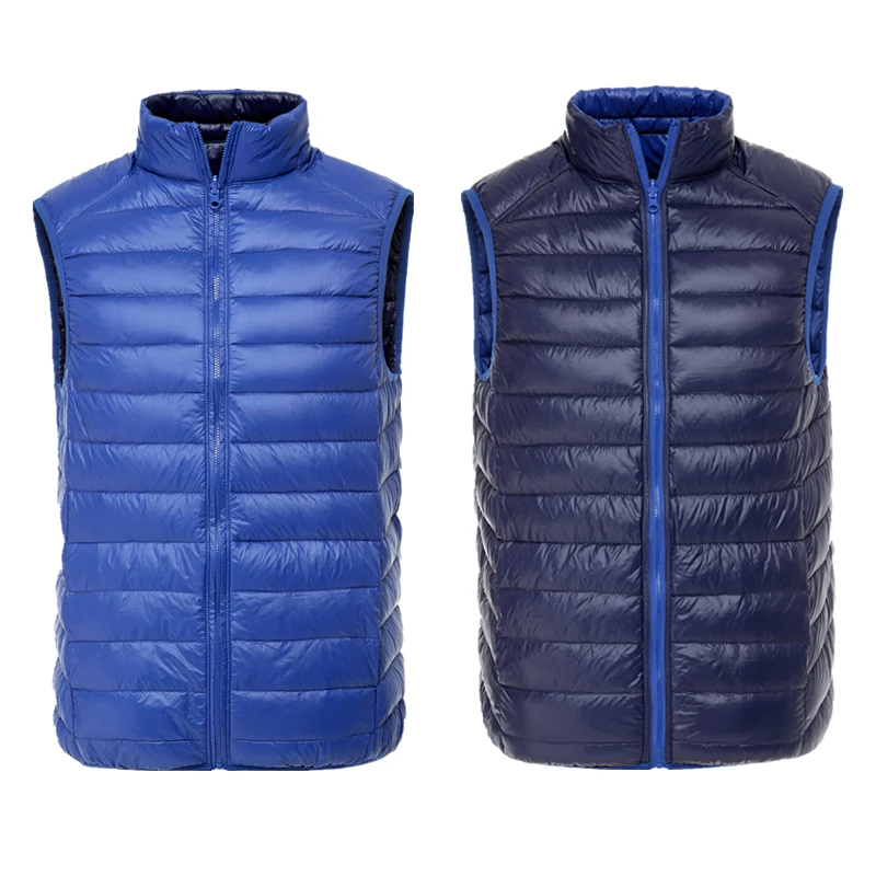 Men New Double-Sided Wear Sleeveless Jacket Winter Large Size Loose Vest Male Ultralight White Duck Down Vest Portable Waistcoat
Men New Double-Sided Wear Sleeveless Jacket Winter Large Size Loose Vest Male Ultralight White Duck Down Vest Portable Waistcoat