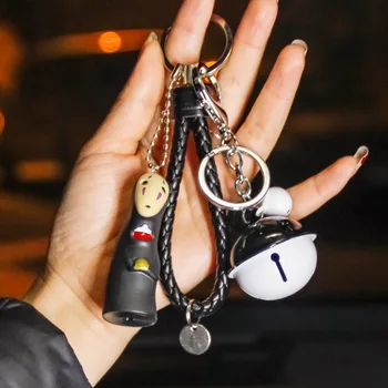 Studio Ghibli Spirited Away No Face Man Car Keychain Pendant Doll Bell Braided Rope Accessories Cartoon Gift
Studio Ghibli Spirited Away No Face Man Car Keychain Pendant Doll Bell Braided Rope Accessories Cartoon Gift