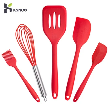 KONCO non stick Silicone Kitchen Utensils Cooking tools Set Baking Cookware Set with Egg Beater Spoon Spatula Oil Brush
KONCO non stick Silicone Kitchen Utensils Cooking tools Set Baking Cookware Set with Egg Beater Spoon Spatula Oil Brush