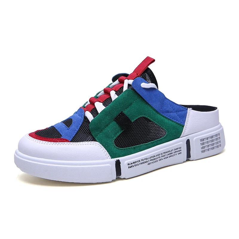 Men sneakers mules slippers mens casual shoes man leisure sneaker slides male footwear flats board shoes green grey khaki
Men sneakers mules slippers mens casual shoes man leisure sneaker slides male footwear flats board shoes green grey khaki