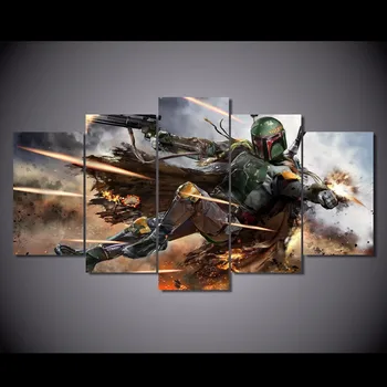 5 Pieces Star Wars Warrior Boba Fett Wall Art Picture Home Decoration Living Room Canvas Print Wall Picture Printing On Canvas
5 Pieces Star Wars Warrior Boba Fett Wall Art Picture Home Decoration Living Room Canvas Print Wall Picture Printing On Canvas