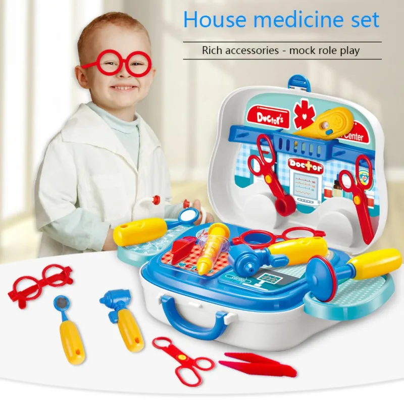 Portable Kids Role-Playing Kitchen Doctor Tool Dress-up Toy Children Baby Play Game Cooking Food Tool Set Toy
Portable Kids Role-Playing Kitchen Doctor Tool Dress-up Toy Children Baby Play Game Cooking Food Tool Set Toy