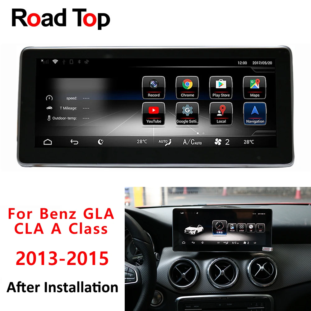 4G RAM 10.25" Android display for Mercede Benz CLA GLA A Class W176 2013-2015 GPS navigation radio stereo dash multimedia player
4G RAM 10.25" Android display for Mercede Benz CLA GLA A Class W176 2013-2015 GPS navigation radio stereo dash multimedia player