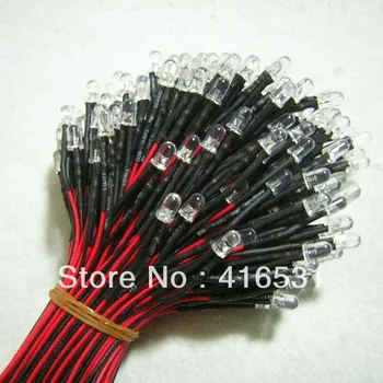 100pcs Superbright 5mm Amber/ Yellow Prewired Led DC12V with 20cm Cable 20~25 Deg 5000 - 6000 MCD 460nM - 470nM
100pcs Superbright 5mm Amber/ Yellow Prewired Led DC12V with 20cm Cable 20~25 Deg 5000 - 6000 MCD 460nM - 470nM