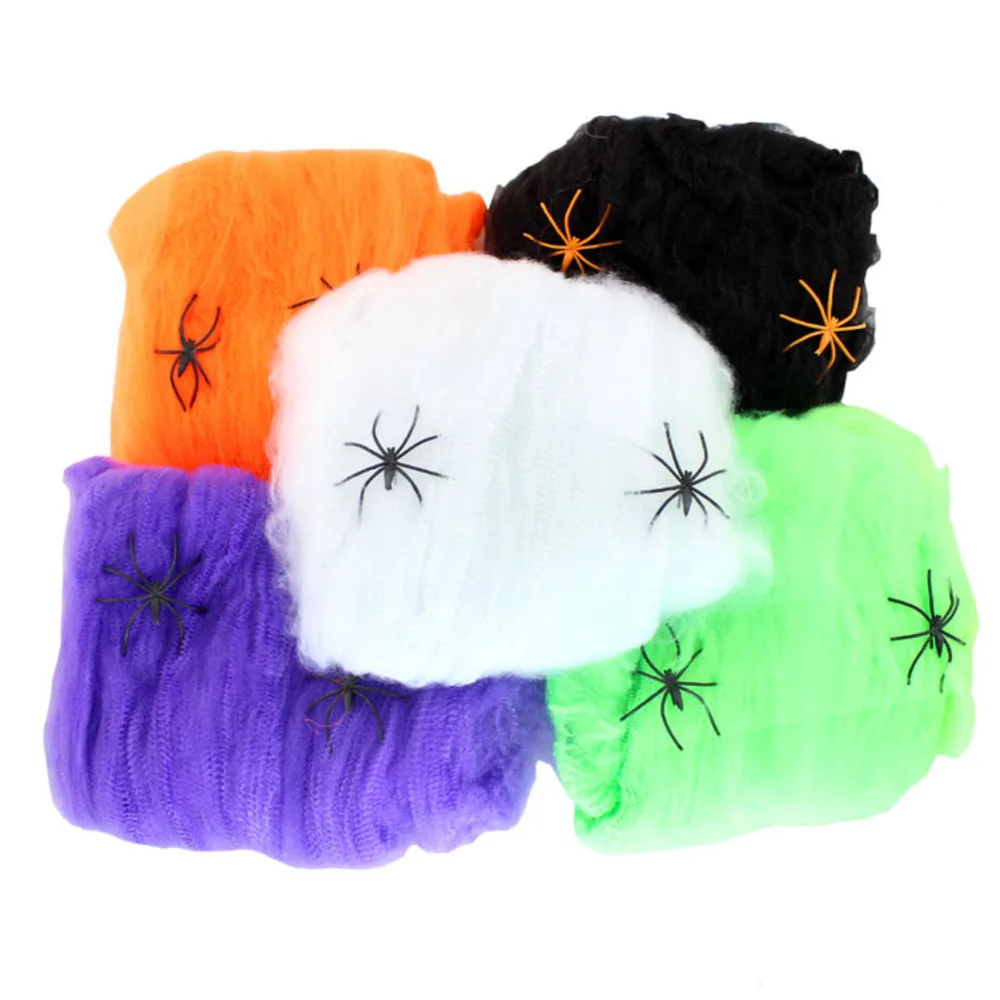 10pcs Halloween Scary Party Scene Props White Stretchy Cobweb Spider Web Horror Halloween Decoration For Bar Haunted House
10pcs Halloween Scary Party Scene Props White Stretchy Cobweb Spider Web Horror Halloween Decoration For Bar Haunted House